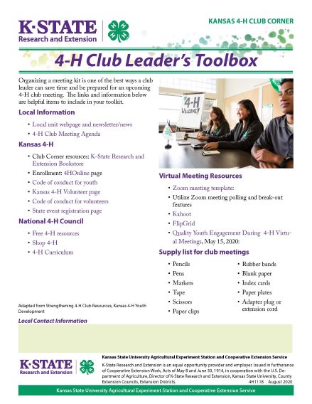 4-H Club Corner